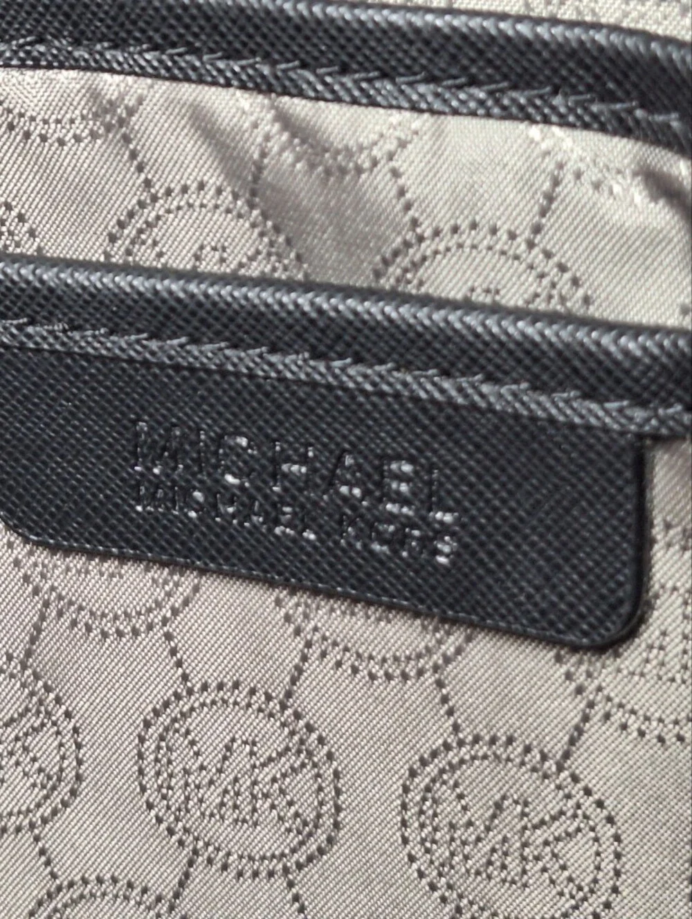 Michael Kors Gray Nylon Backpack with Silver Plate